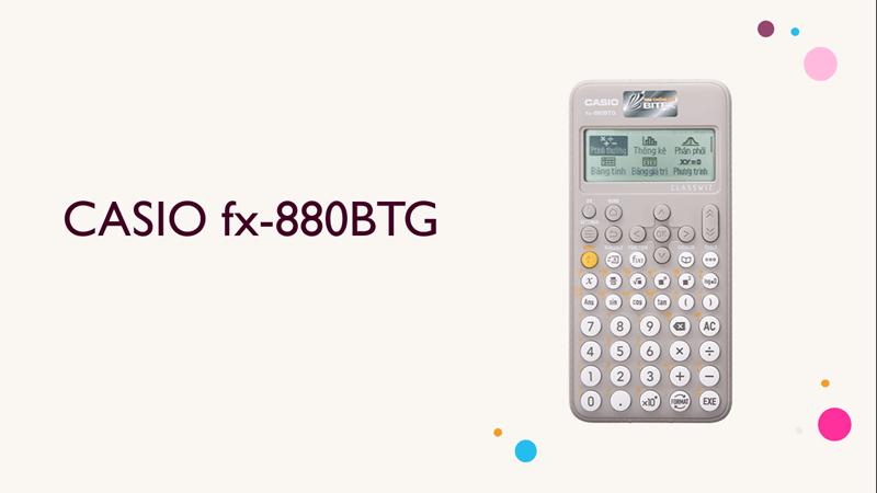 Siêu máy tính Casio fx 880 BTG là một sự lựa chọn hoàn hảo cho những ai cần một sản phẩm cao cấp trong công việc và học tập. Với tính năng tính toán siêu nhanh, bạn có thể giải quyết các bài toán phức tạp một cách dễ dàng và chính xác. Hãy trải nghiệm sự khác biệt với siêu máy tính Casio fx 880 BTG!
